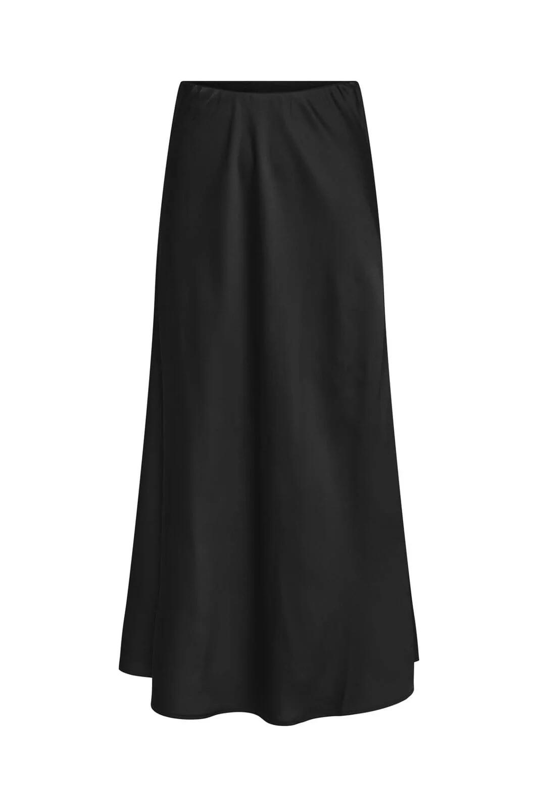Only - Onlmika Vis Satin Long Skirt - 4886620 Black