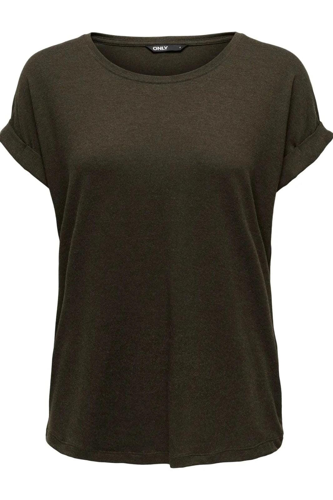 Only - Onlmoster S/S O-Neck Top - 4336607 Demitasse