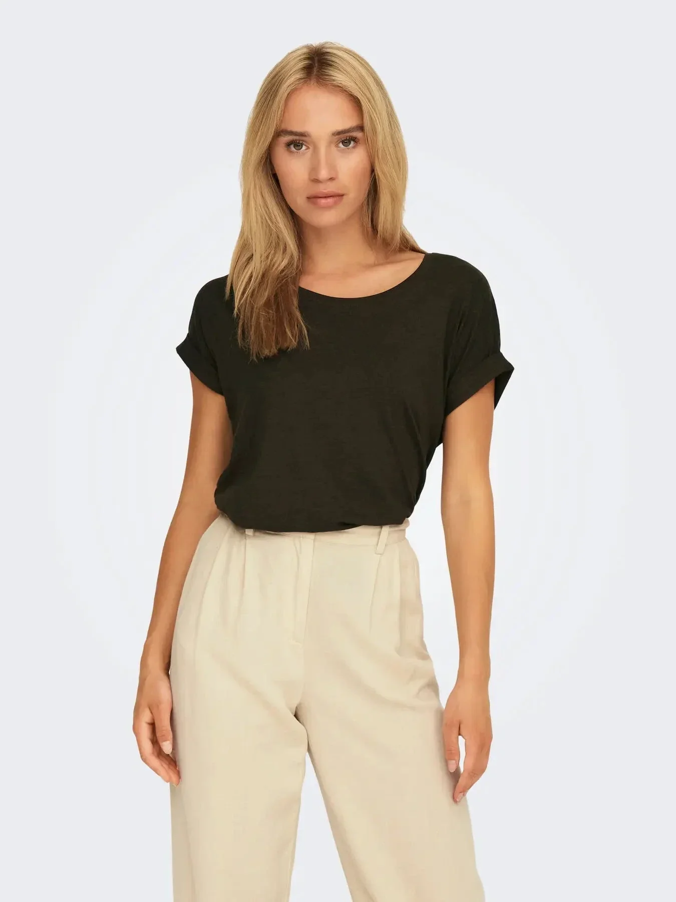 Only - Onlmoster S/S O-Neck Top - 4336607 Demitasse - Image 6