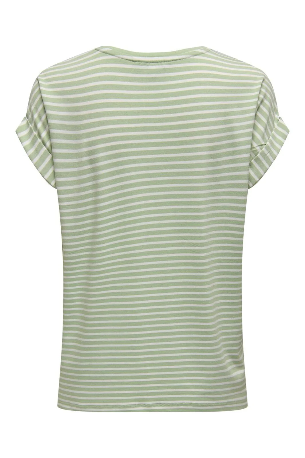 Only - Onlmoster Stripe S/S O-Neck Top - 4693929 Laurel Green Cloud Dancer - Image 6
