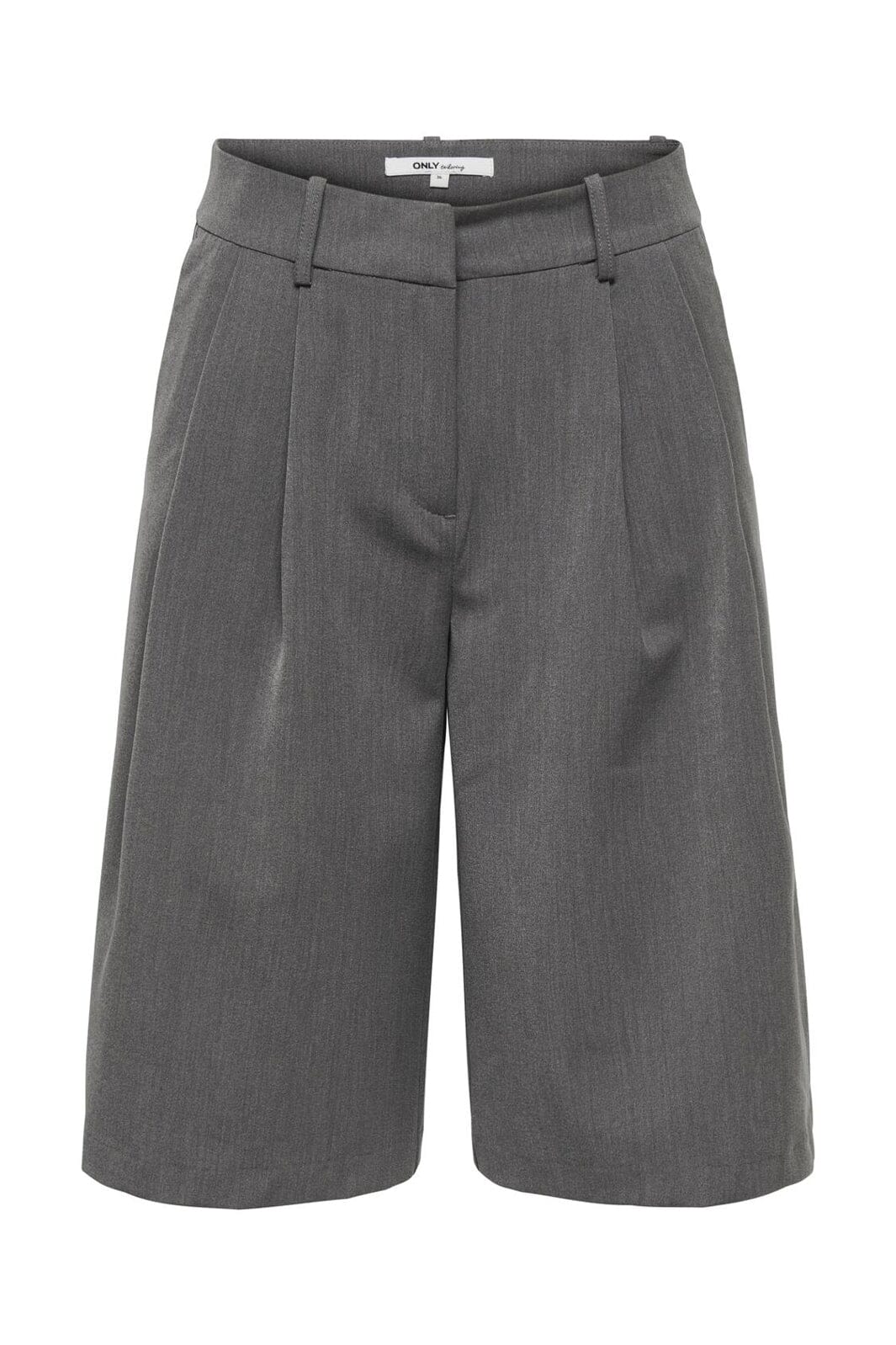 Only - Onlnalina Bermuda Shorts Tlr - 5013572 Medium Grey Melange - Image 2