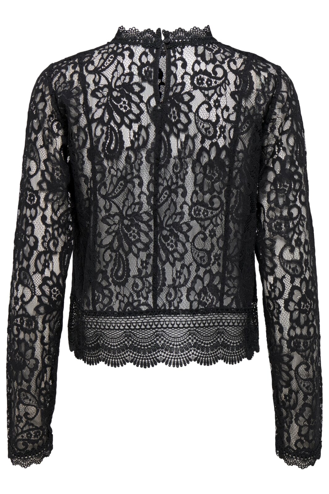 Only - Onlnew Karo Ls Lace Top - 4142378 Black - Image 6