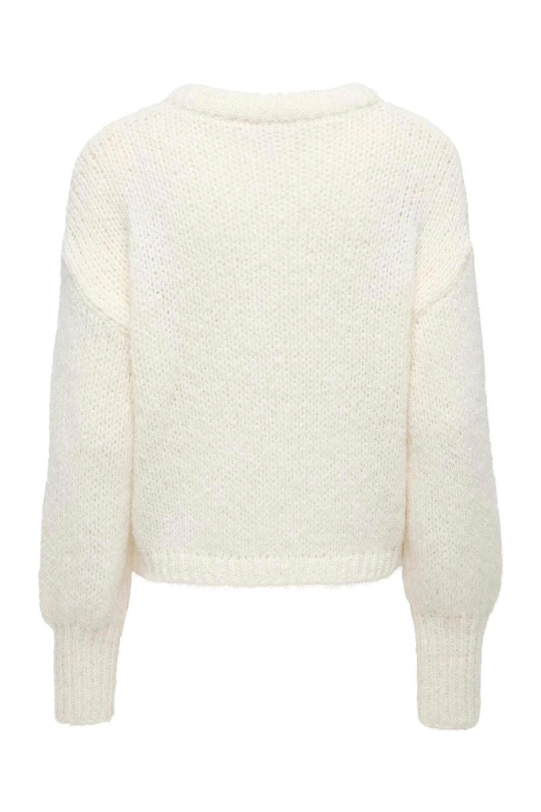 Only - Onlnordic Ls Cuff Cardigan Knt - 5054098 Snow White Dtm Buttons - Image 2