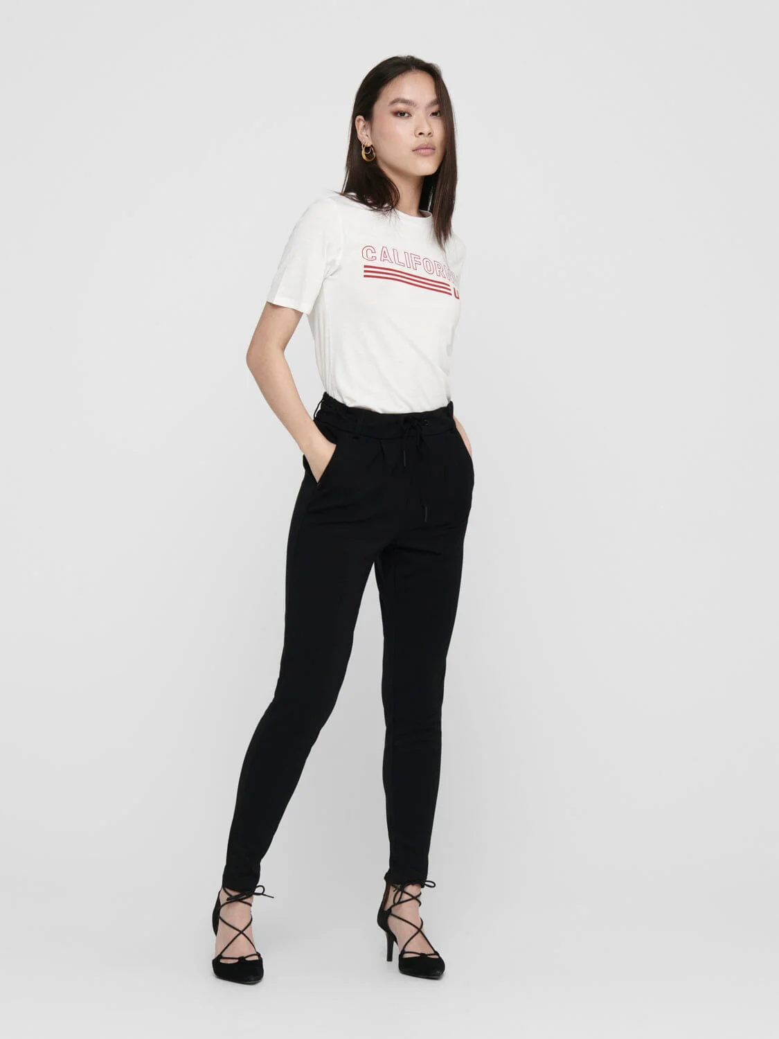Only - Onlpoptrash Life Easy Col Pant - 2227452 Black - Image 2