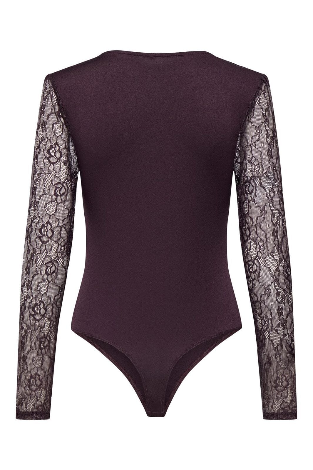 Only - Onlsia V-Neck L/S Lace Body Acc - 4870313 Winetasting - Image 2