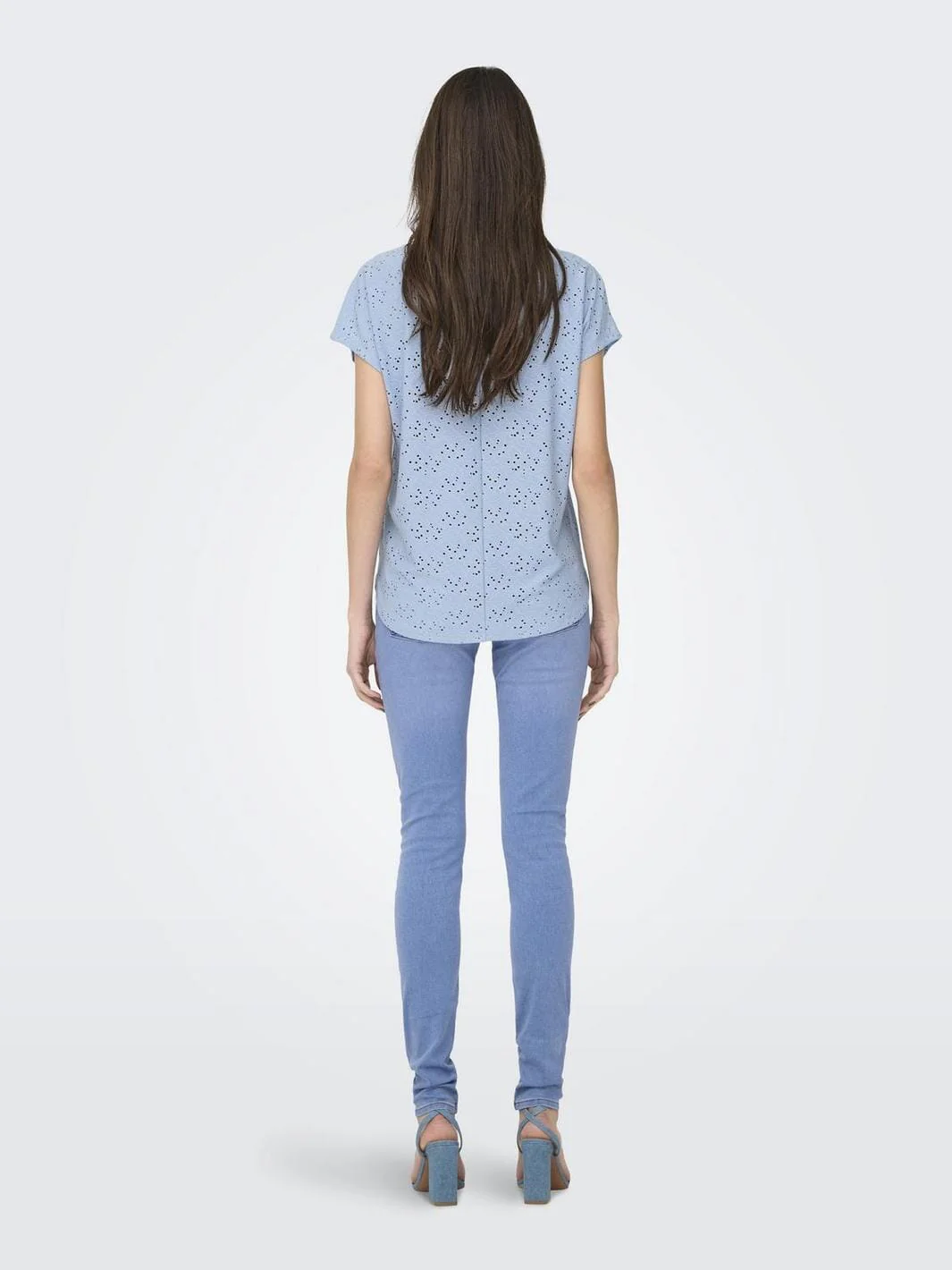 Only - Onlsmilla S/S Top - 4668838 Soft Chambray - Image 4
