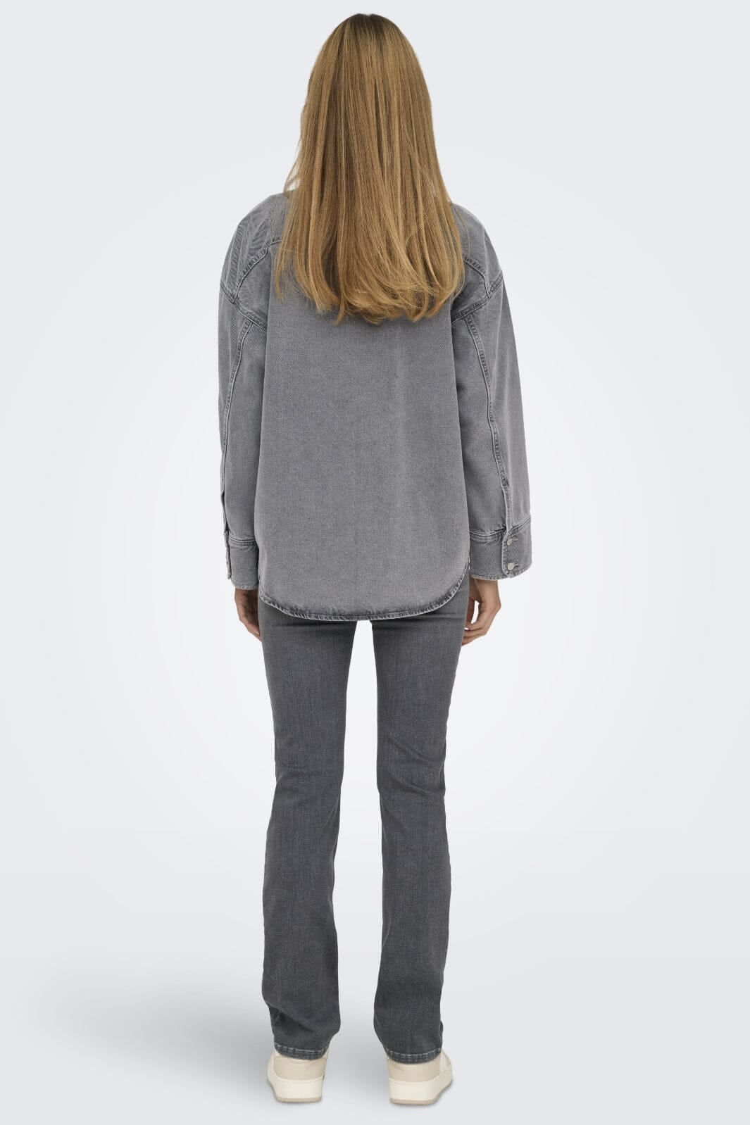 Only - Onlsophie L/S Oversized Jkt Sik - 4669953 Medium Grey Denim - Image 5