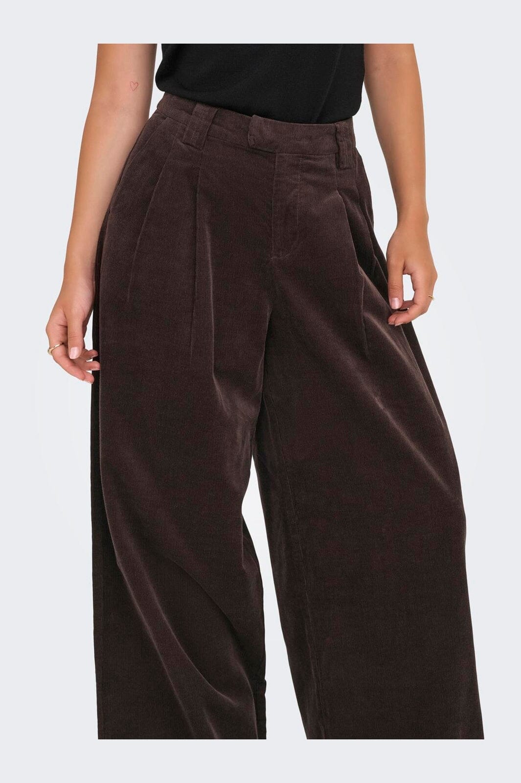 Only - Onlsvea-Nessa Cord Wide Pant Cc Tlr - 4854242 Seal Brown - Image 6