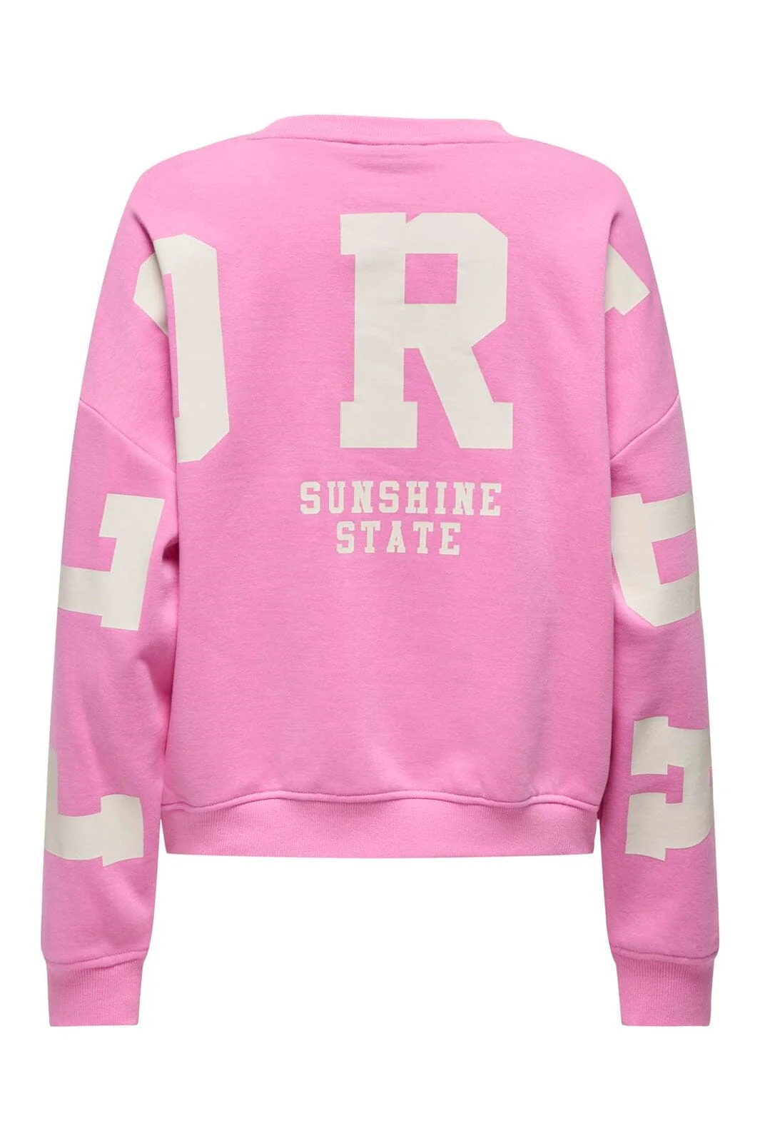 Only - Onlsweat L/S Back/Sleeve Print Swt - 4980941 Fuchsia Pink Birch Florida Print - Image 2