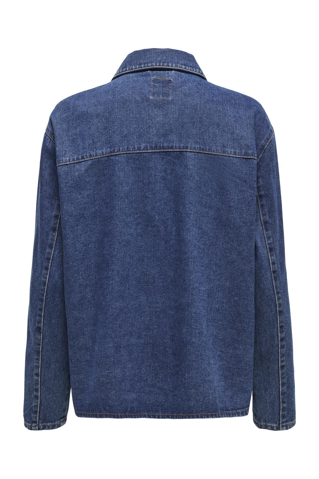 Only - Onlthille L/S Tie Jacket Gua - 4552382 Dark Blue Denim - Image 3