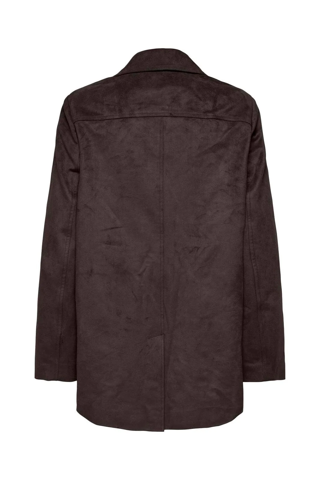 Only - Onltulip Faux Suede Blazer Coat - 4938153 Chocolate Torte - Image 3