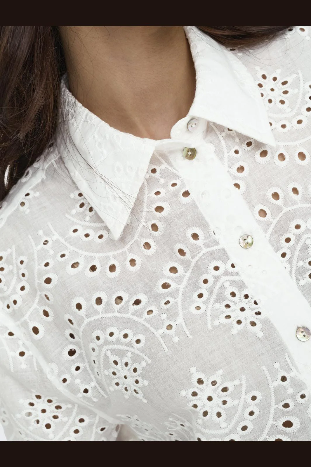 Only - Onlvalais L/S Shirt - 3996101 Cloud Dancer - Image 7
