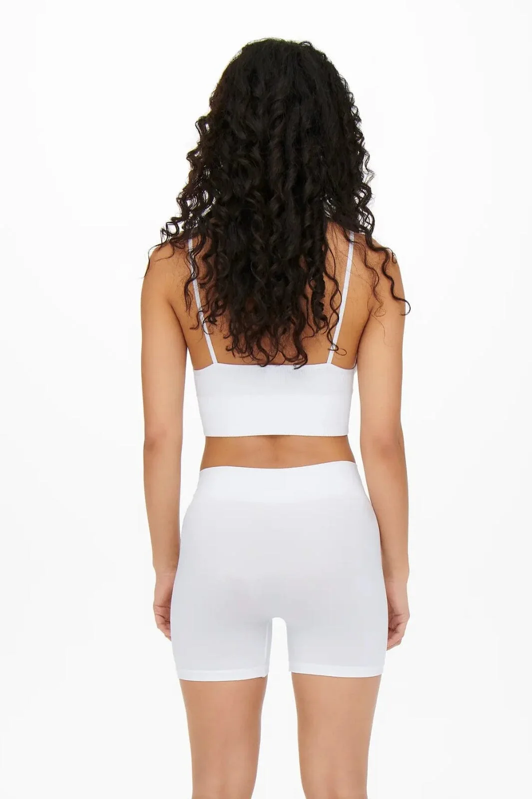 Only - Onlvicky Seamless Mini Shorts - 3517153 White - Image 5