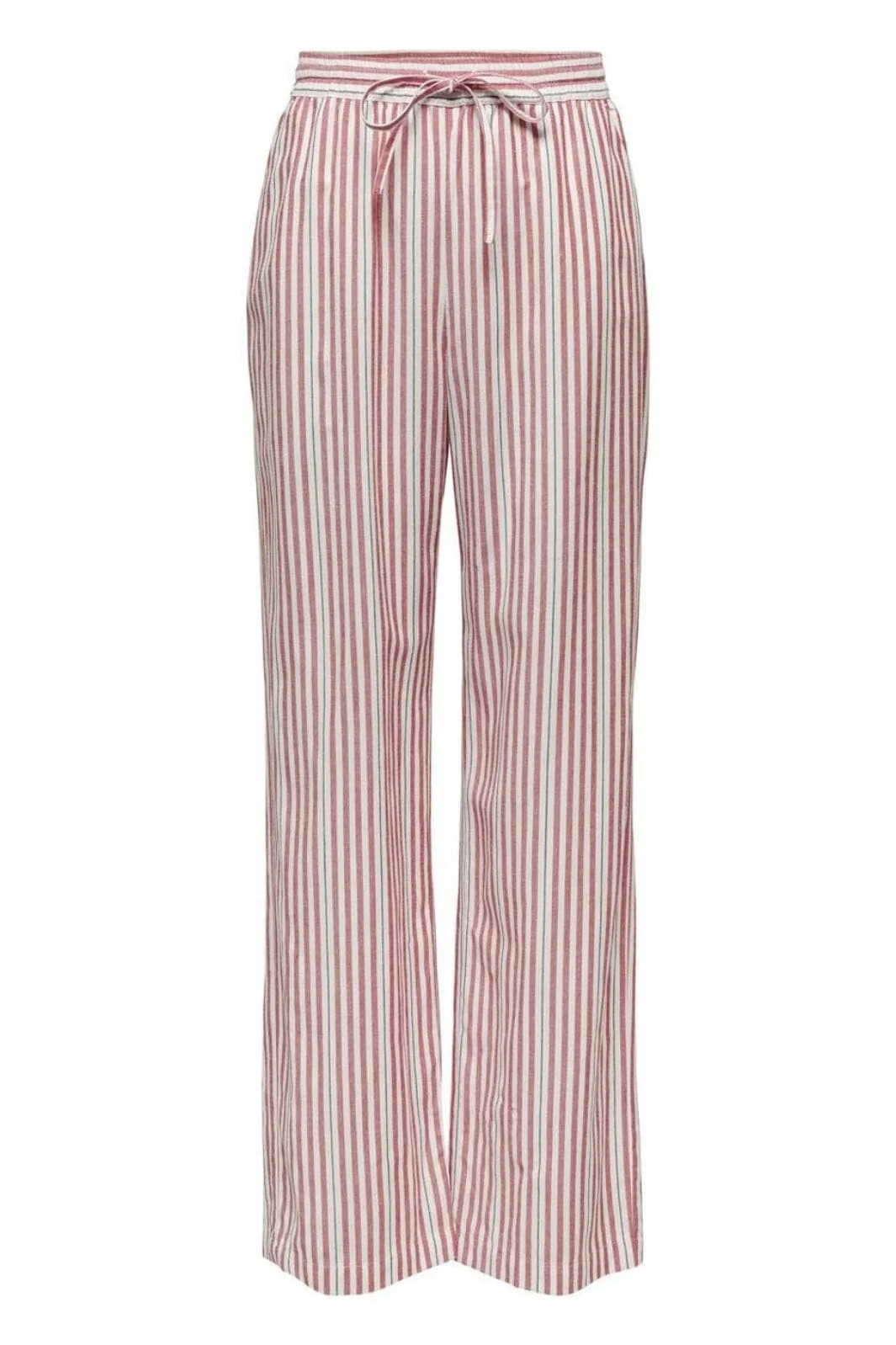 Only - Onlwindy Life Linen Bl Pull-Up - 4714535 Cloud Dancer W High Risk Red/Black