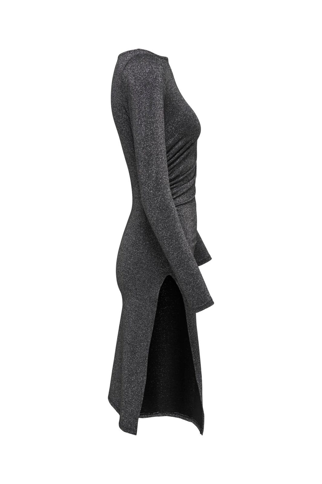 Only - Pgjosie L/S Glitter Dress - 5040953 Black Silver Lurex - Image 3