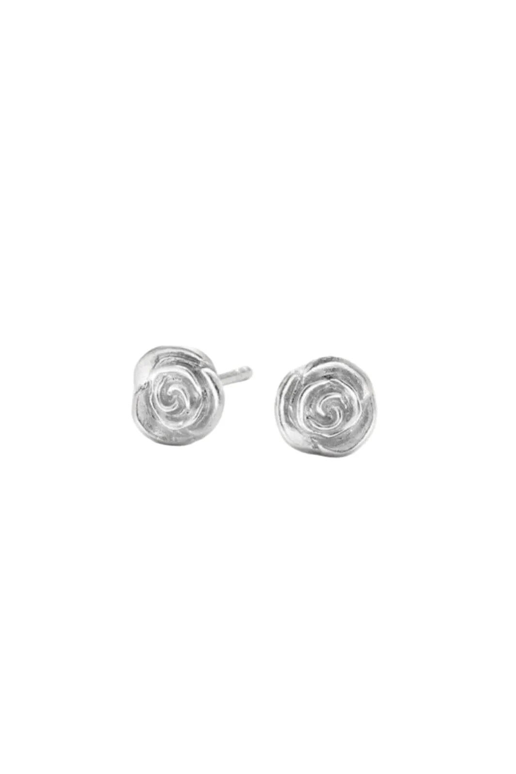Pernille Corydon Jewellery - Small Rose Earsticks e-535-s - Recycled Sterling Silver