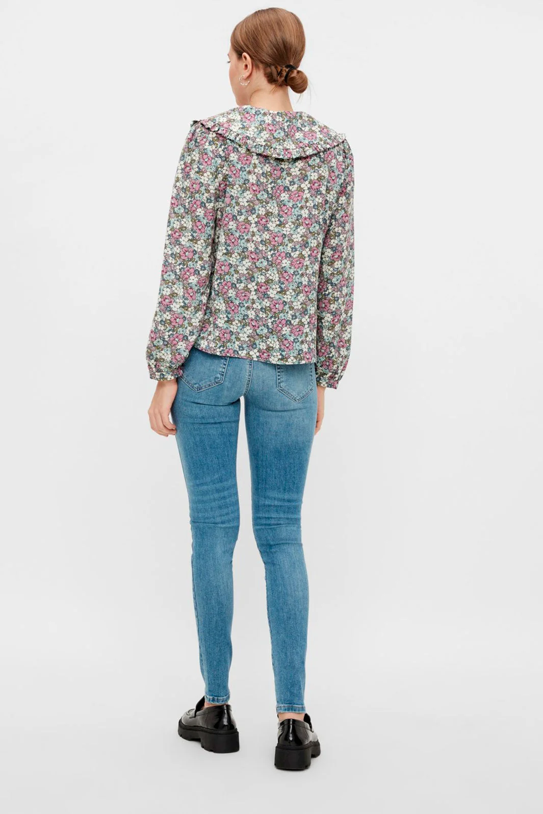 Pieces - Delly Skin MW Jeans Noos - Light Blue Denim - Image 4
