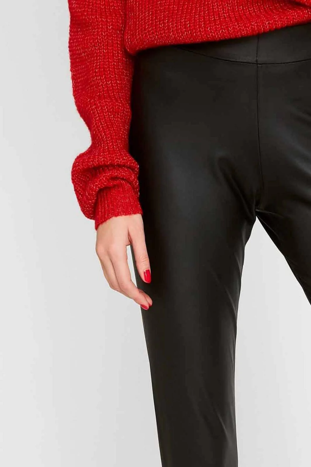 Pieces - PcNew Shiny Leggings - Black - Image 5