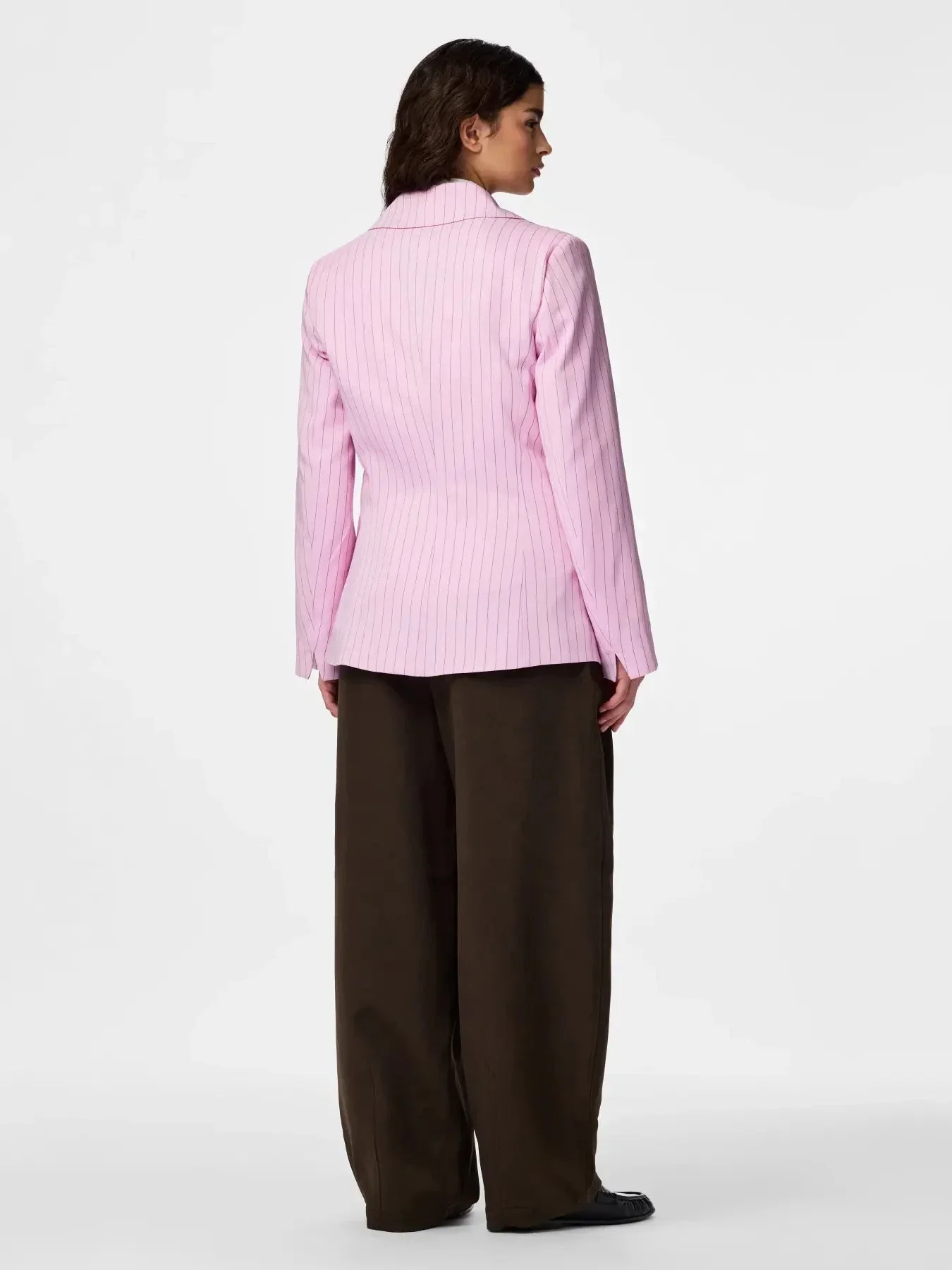 Pieces - Pcbellis Blazer - 4964382 Roseate Spoonbill White - Image 4