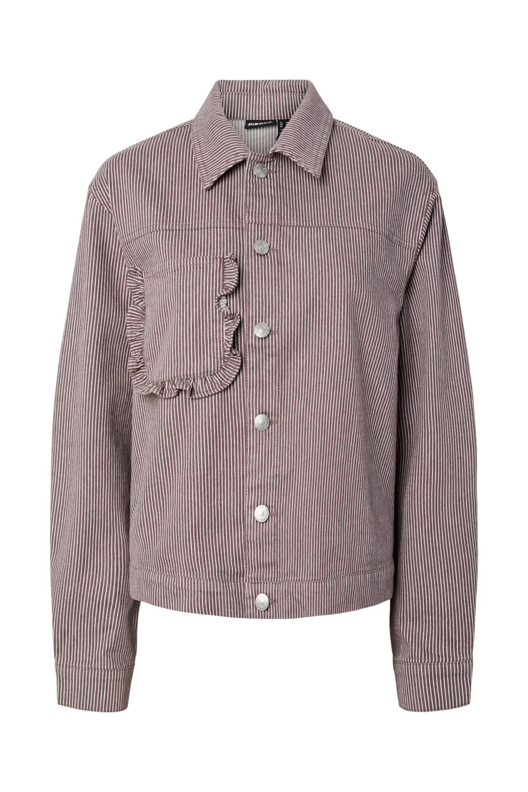 Pieces - Pcbillo Ls Denim Jacket - 4972496 Sparrow Cloud Dancer - Image 4