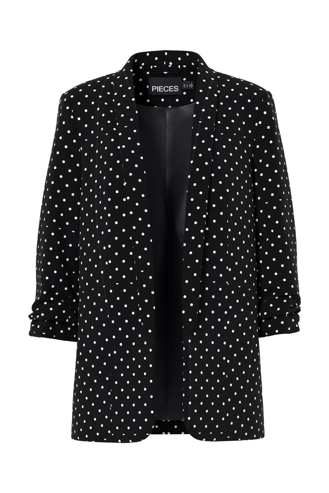 Pieces - Pcbosella 3/4 Printed Blazer - 4881492 Black New Dot