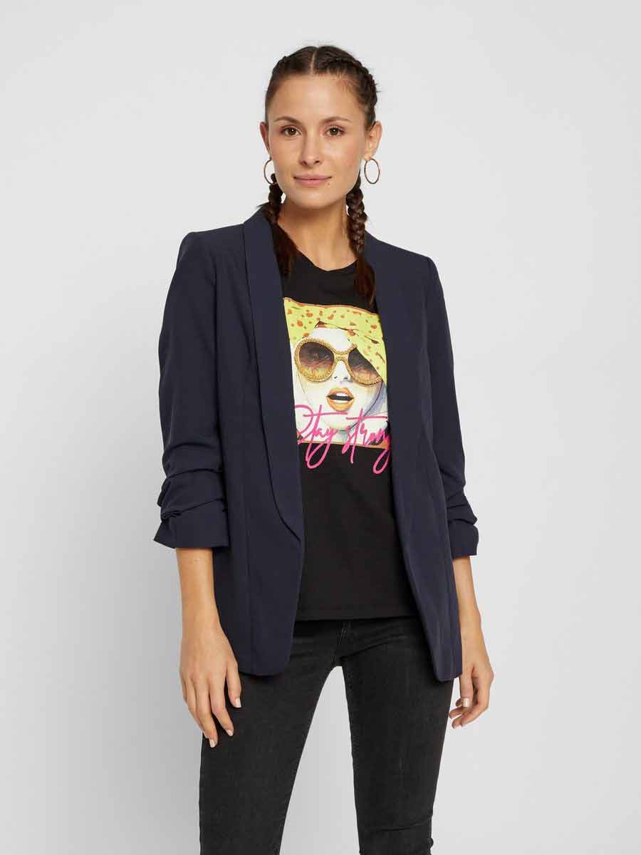 Pieces - Pcbosella 3/4 Blazer - Night Sky - Image 2