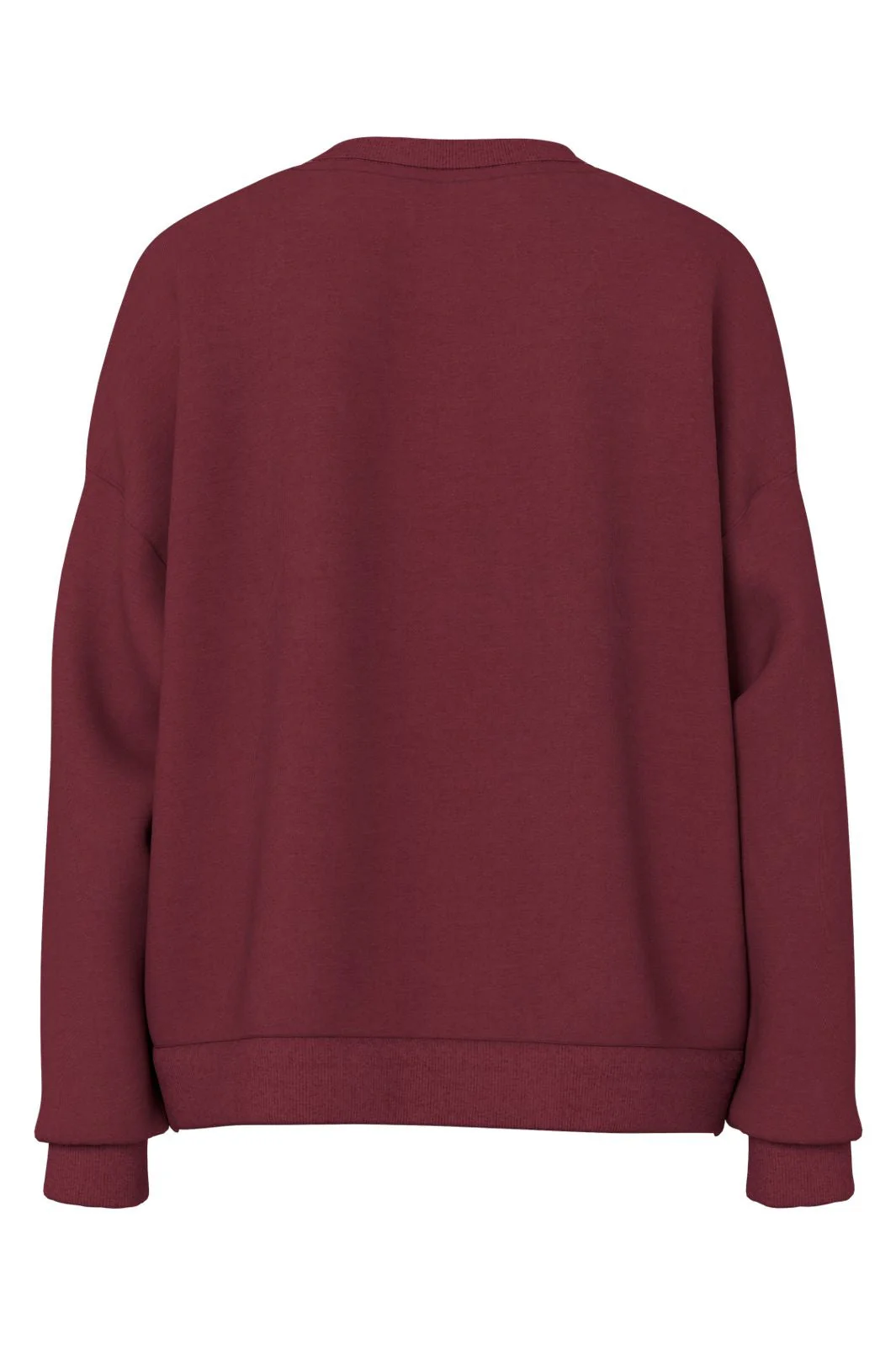 Pieces - Pcchilli Ls Loose Fit Sweat Top - 5102383 Tawny Port - Image 2