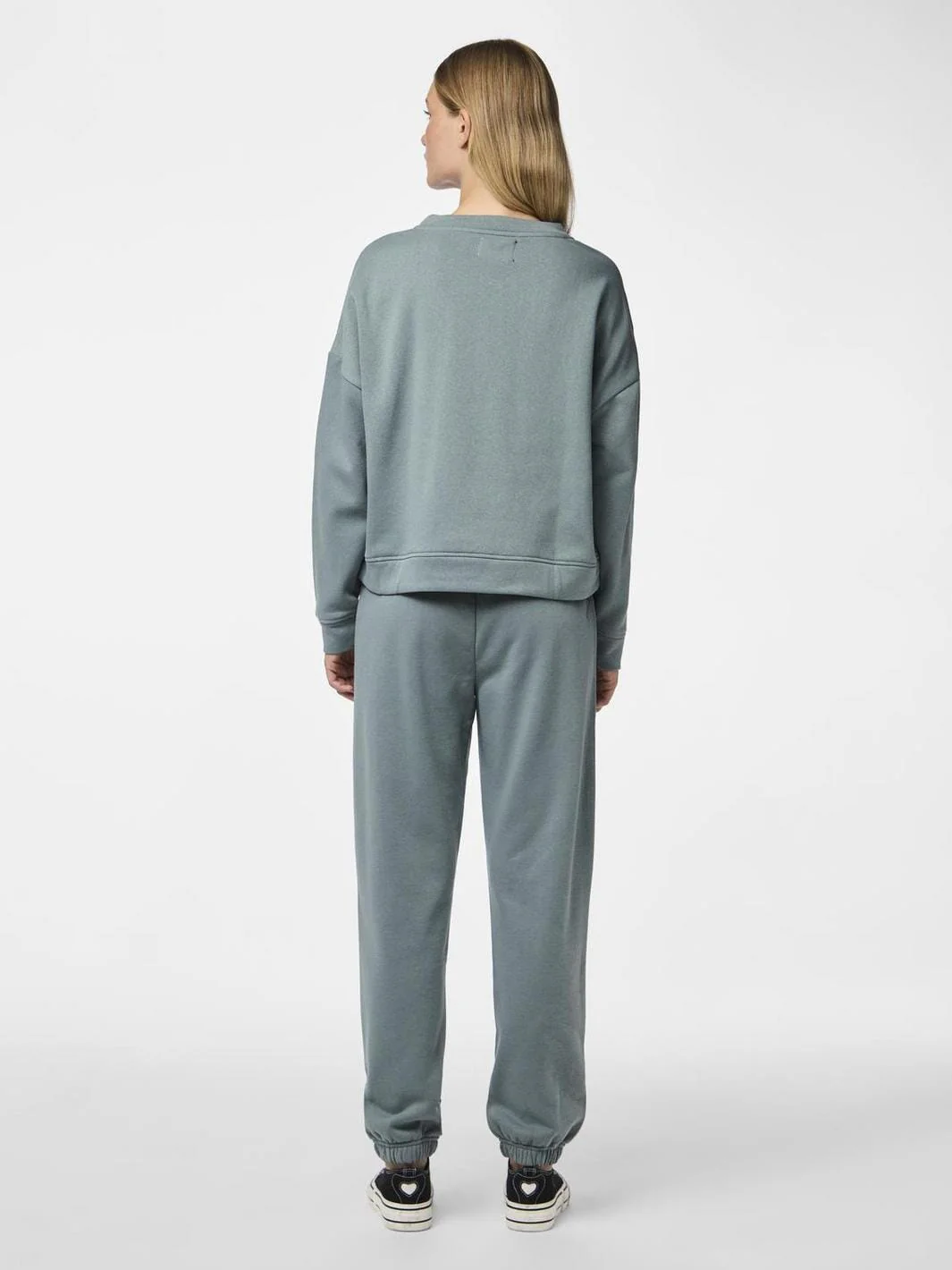 Pieces - Pcchilli Ls Sweat 17113432 - 3728738 - Trooper - Image 3