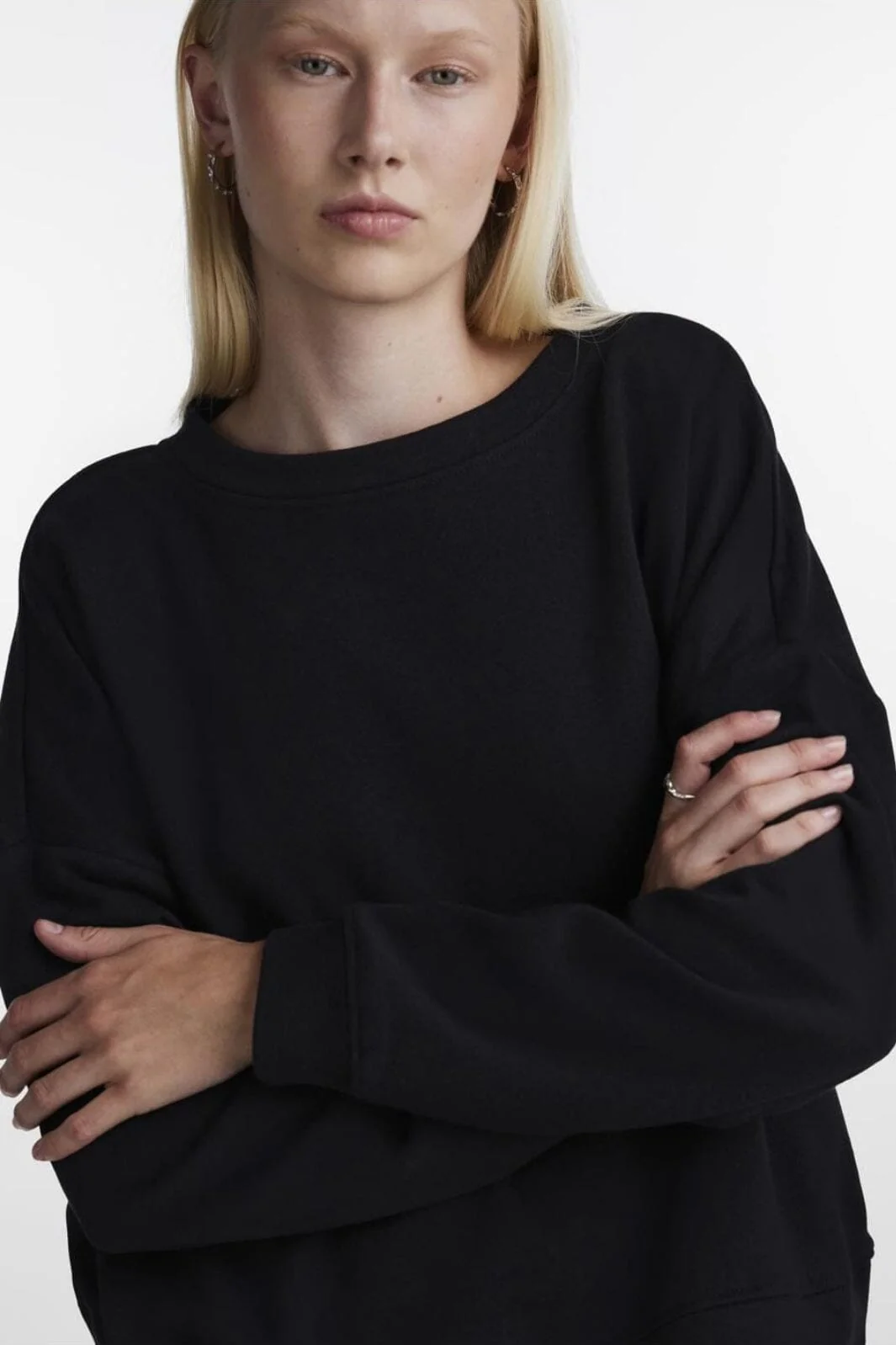 Pieces - Pcchilli Ls Sweat - 3600582 Black - Image 3
