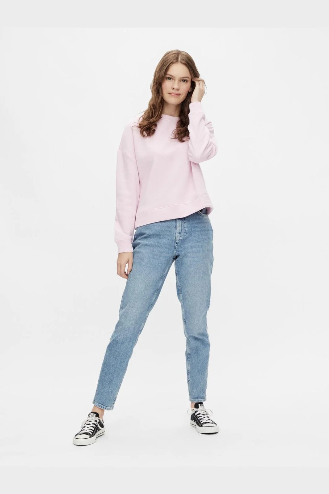Pieces - Pcchilli Ls Sweat - 3728535 Winsome Orchid - Image 2
