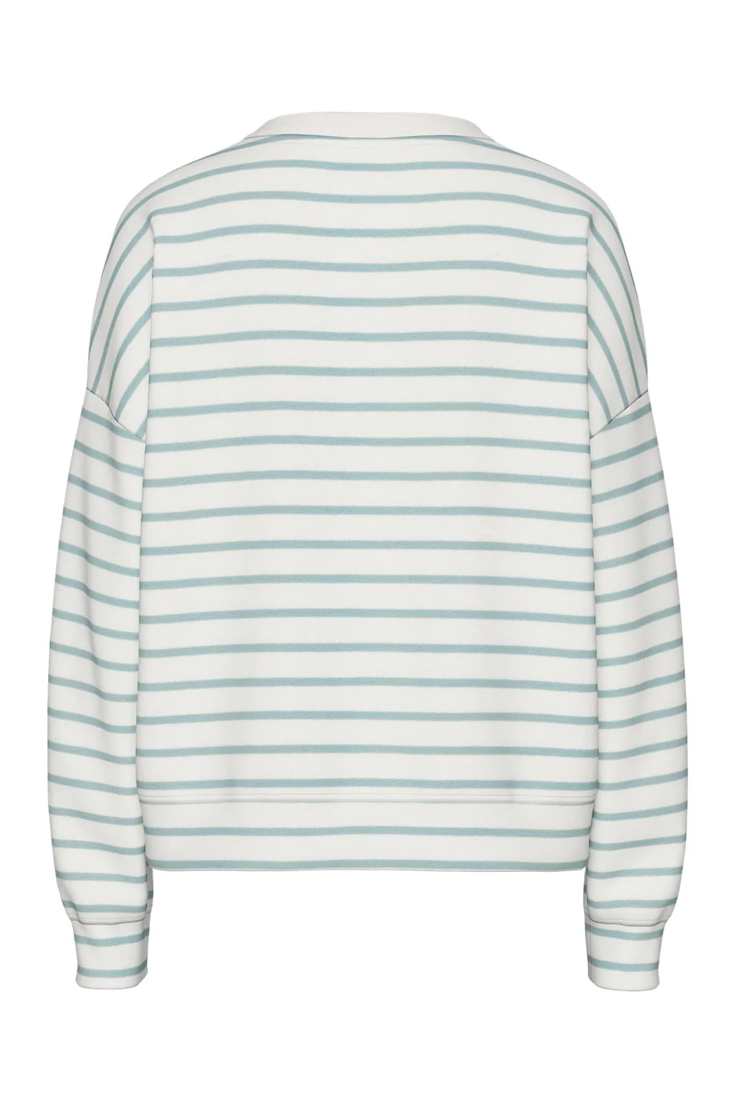 Pieces - Pcchilli Ls Sweat Stripes 17146886 - 4642155 - Cloud Dancer Cloud Blue - Image 4