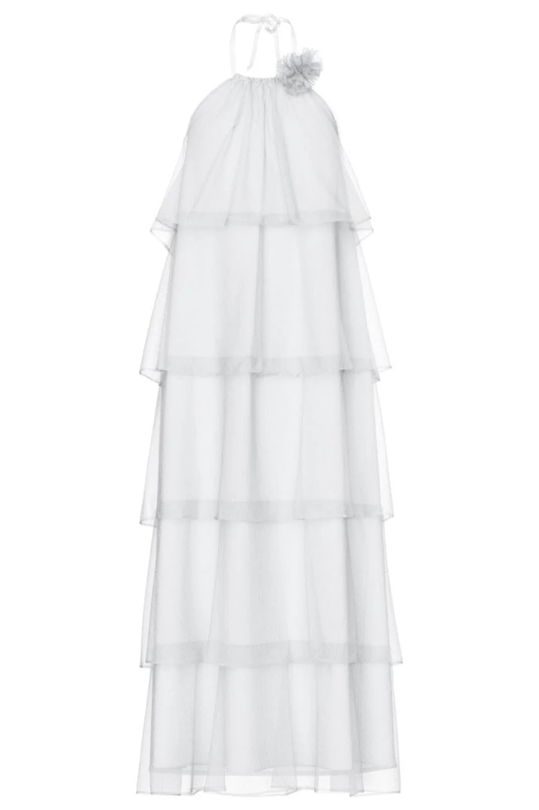 Pieces - Pcclara Sl Long Layred Dress Kca - 4785294 Bright White
