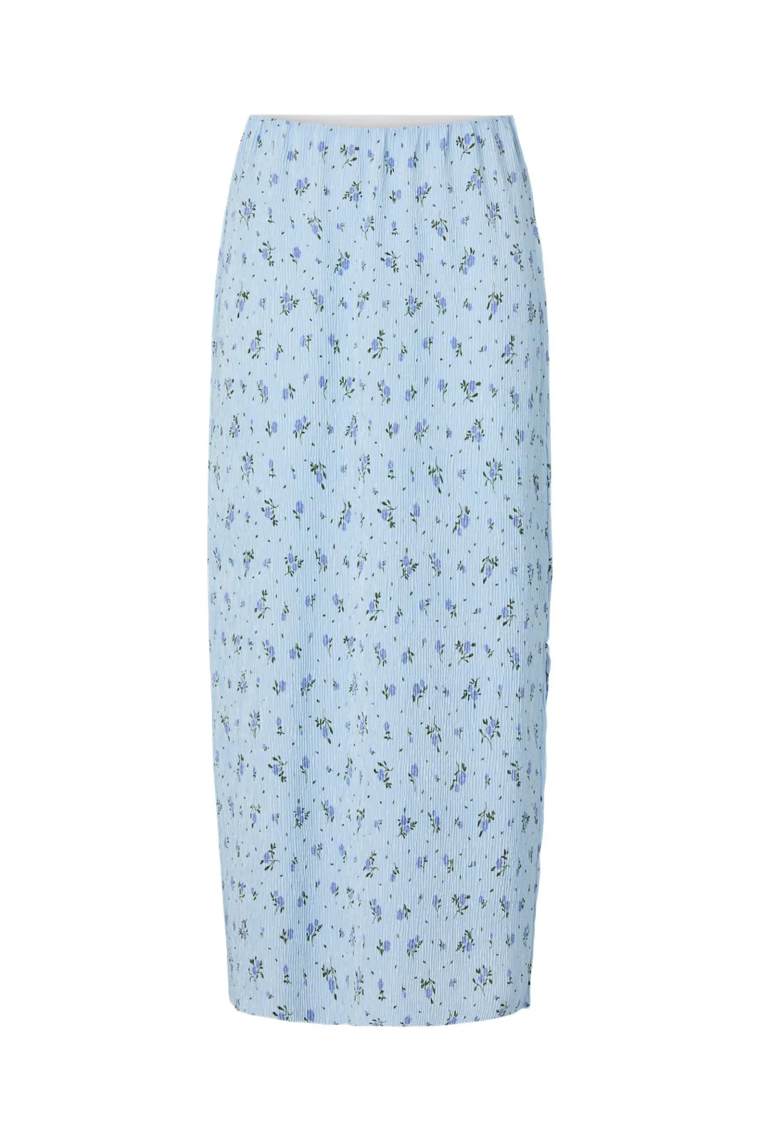 Pieces - Pcflora Ankle Skirt Msa - 4976250 Cashmere Blue Blue Flowers