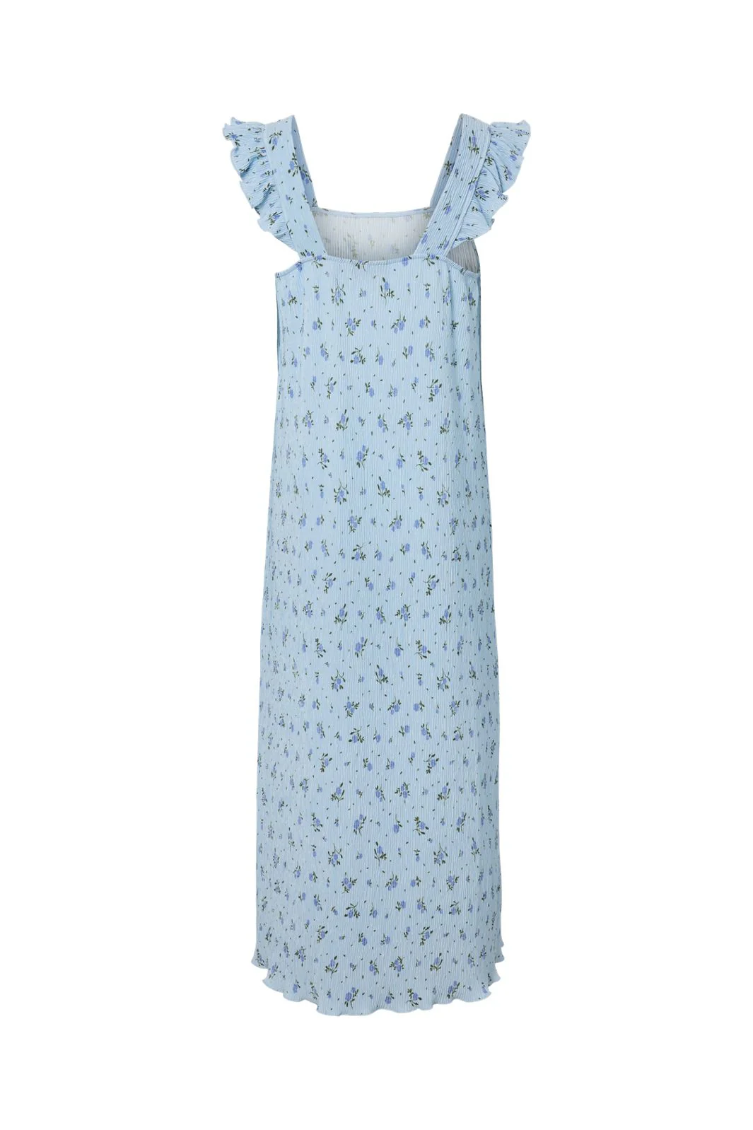 Pieces - Pcflora Strap Flounce Dress Msa - 4963677 Cashmere Blue Blue Flowers - Image 2