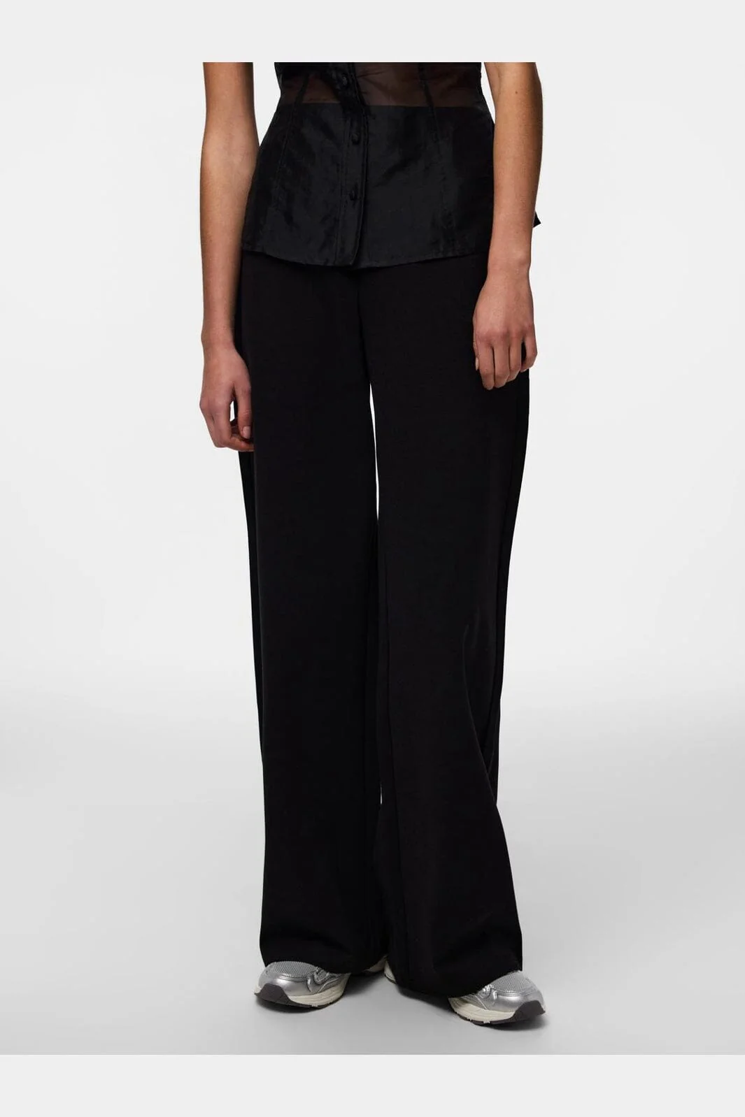 Pieces - Pcgunhild Wide Pants - 4984204 Black - Image 3