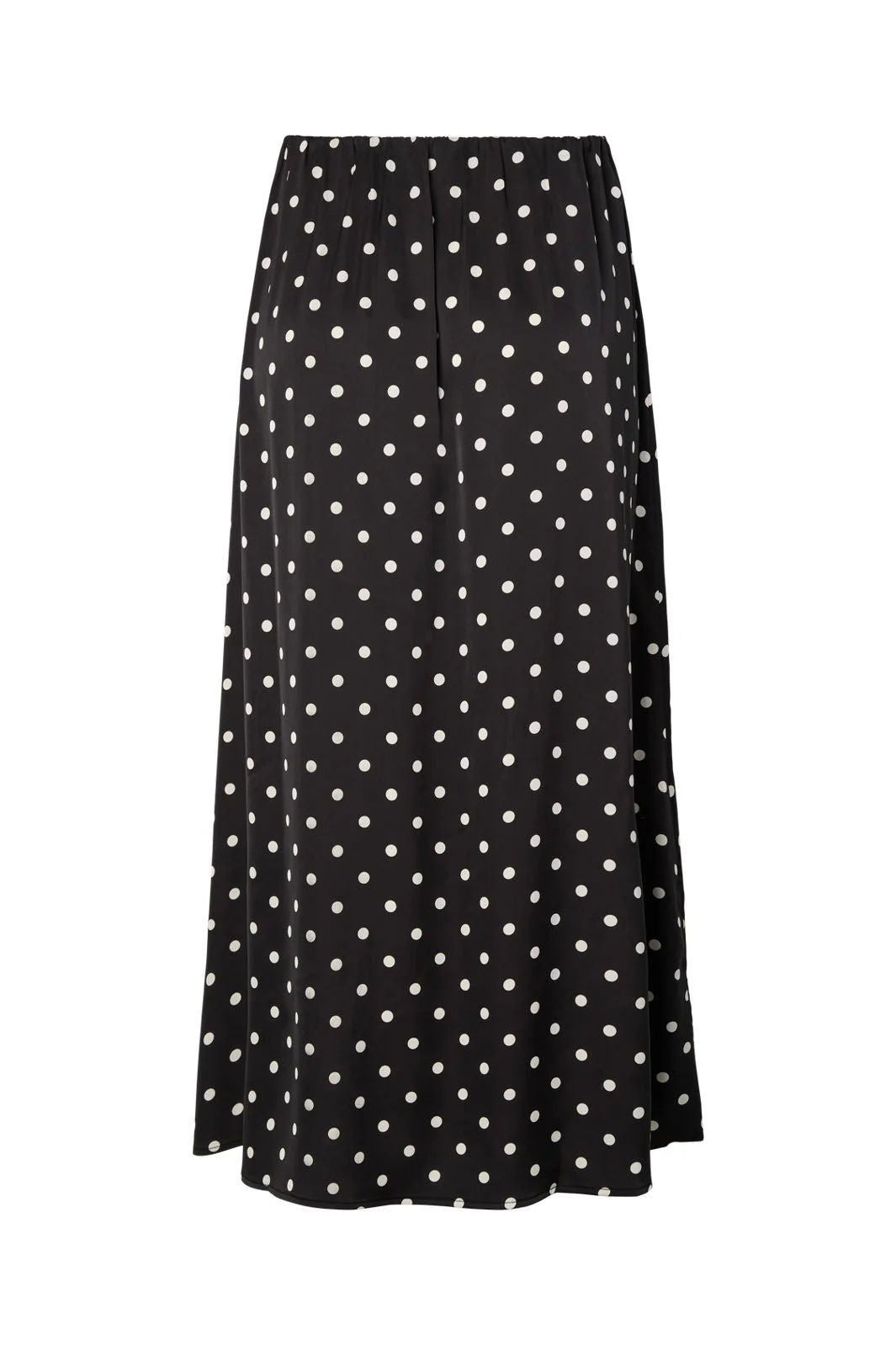 Pieces - Pcjytta Ankle Satin Skirt - 5052177 Black White Dots - Image 3