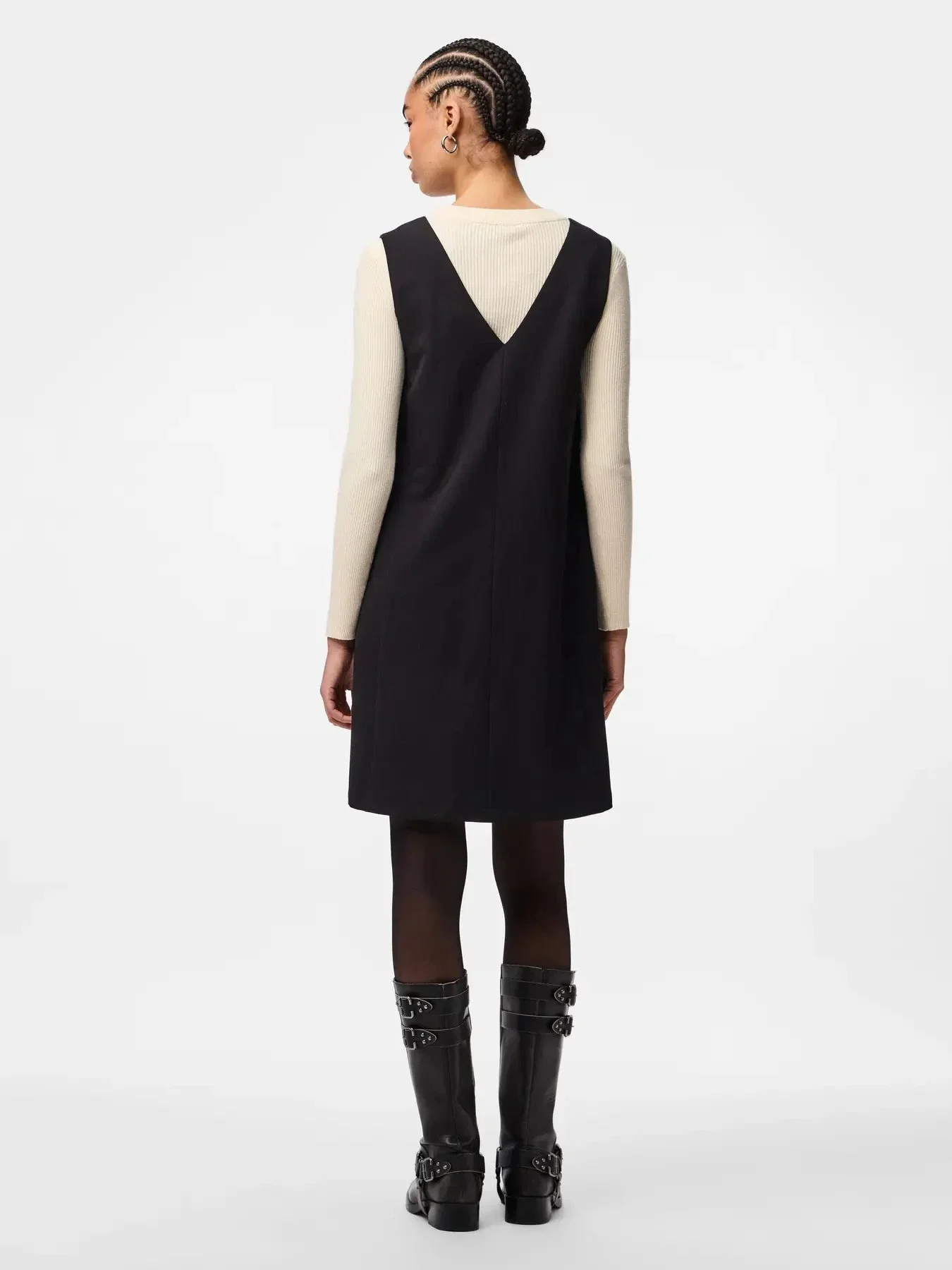 Pieces - Pckamil Sl Spencer Dress - 4899735 Black - Image 5