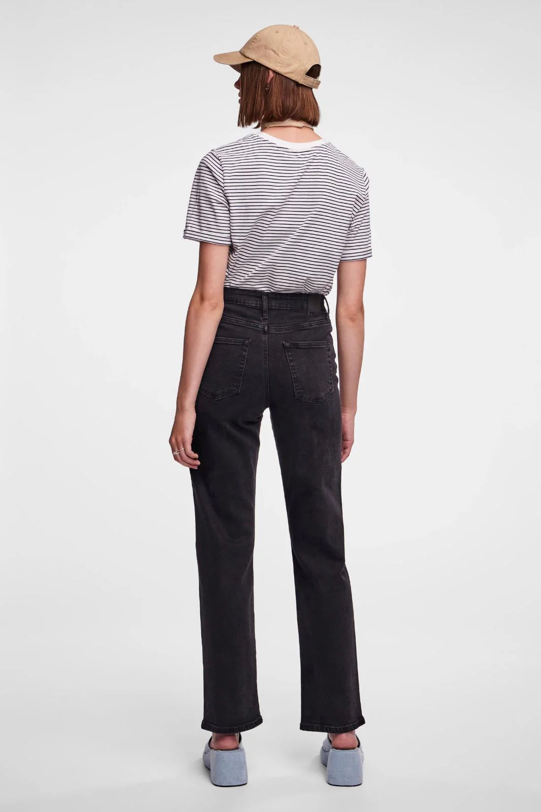 Pieces - Pckelly Straight Jeans Bl102 - 4421715 Black - Image 4