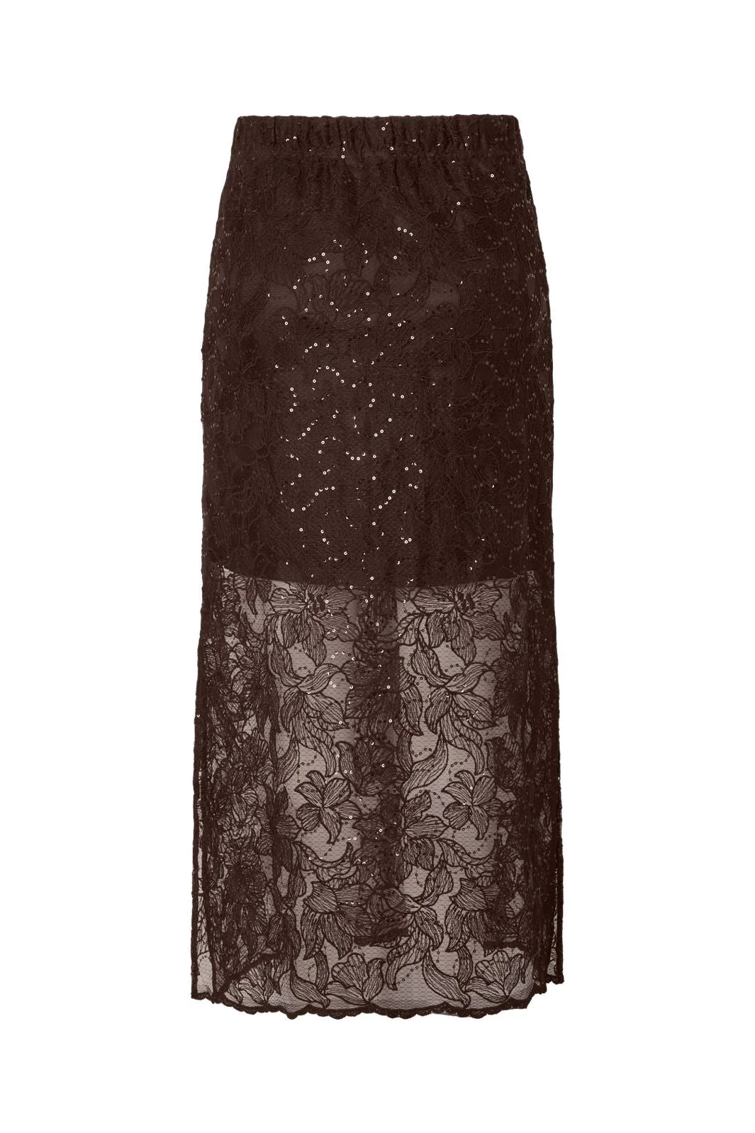Pieces - Pclouise Midi Skirt - 5067495 Delicioso Tone In Tone Sequens - Image 2