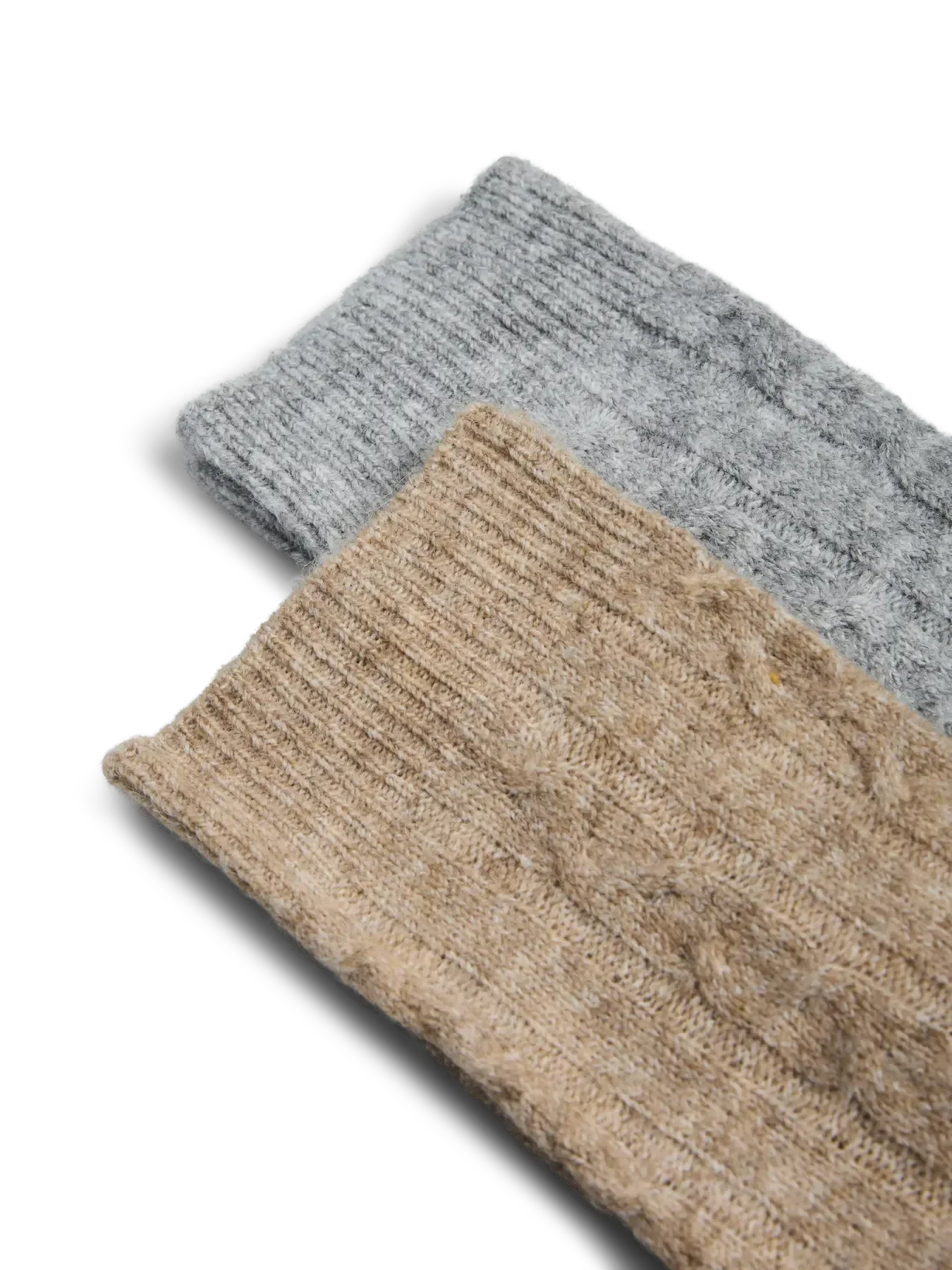 Pieces - Pcnonna Xmas Socks 2 Pack Fp - 4635286 Silver Mink Medium Grey Melange - Image 2