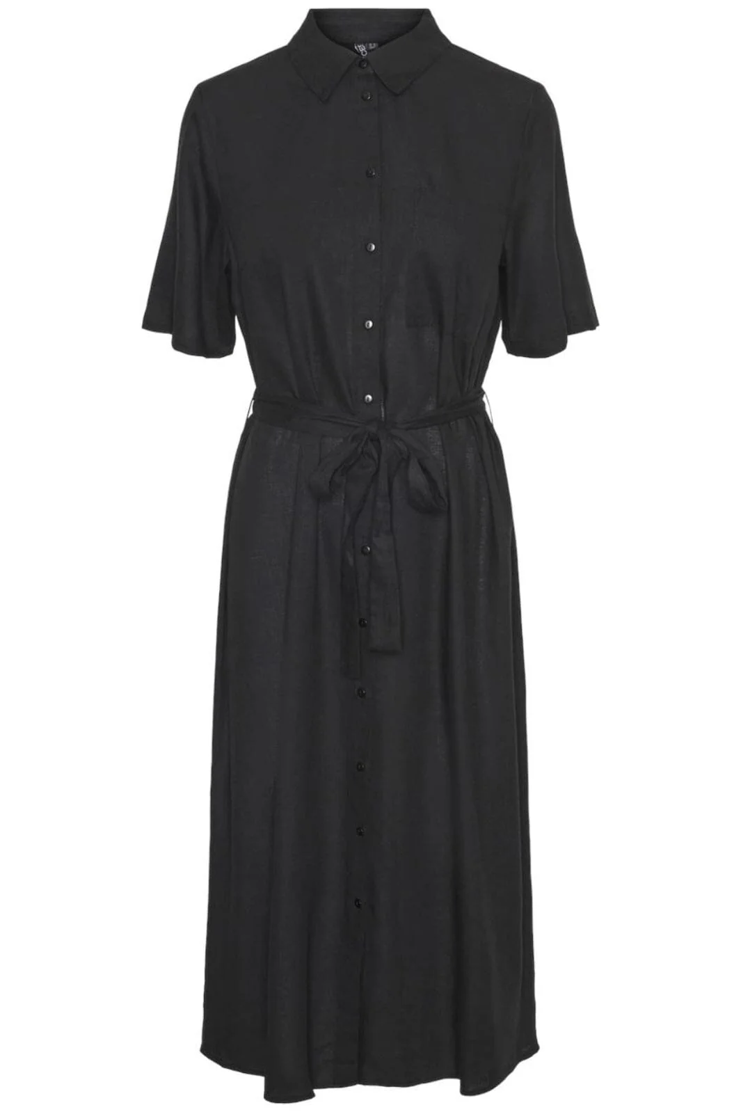 Pieces - Pcpia 2/4 Midi Shirt Dress - 4582106 Black
