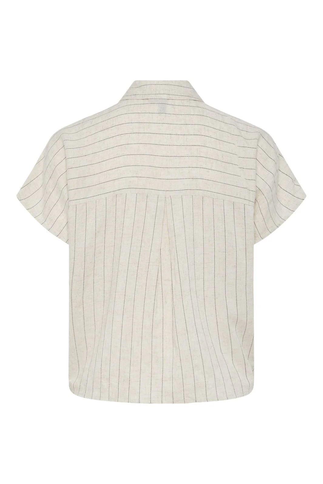 Pieces - Pcpia Ss Tie Shirt - 4764614 Birch Black - Image 2