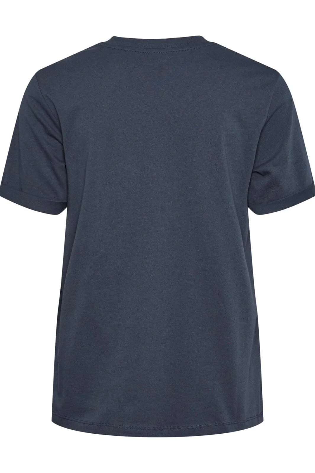 Pieces - Pcria Ss Fold Up Solid Tee - Ombre Blue - Image 6