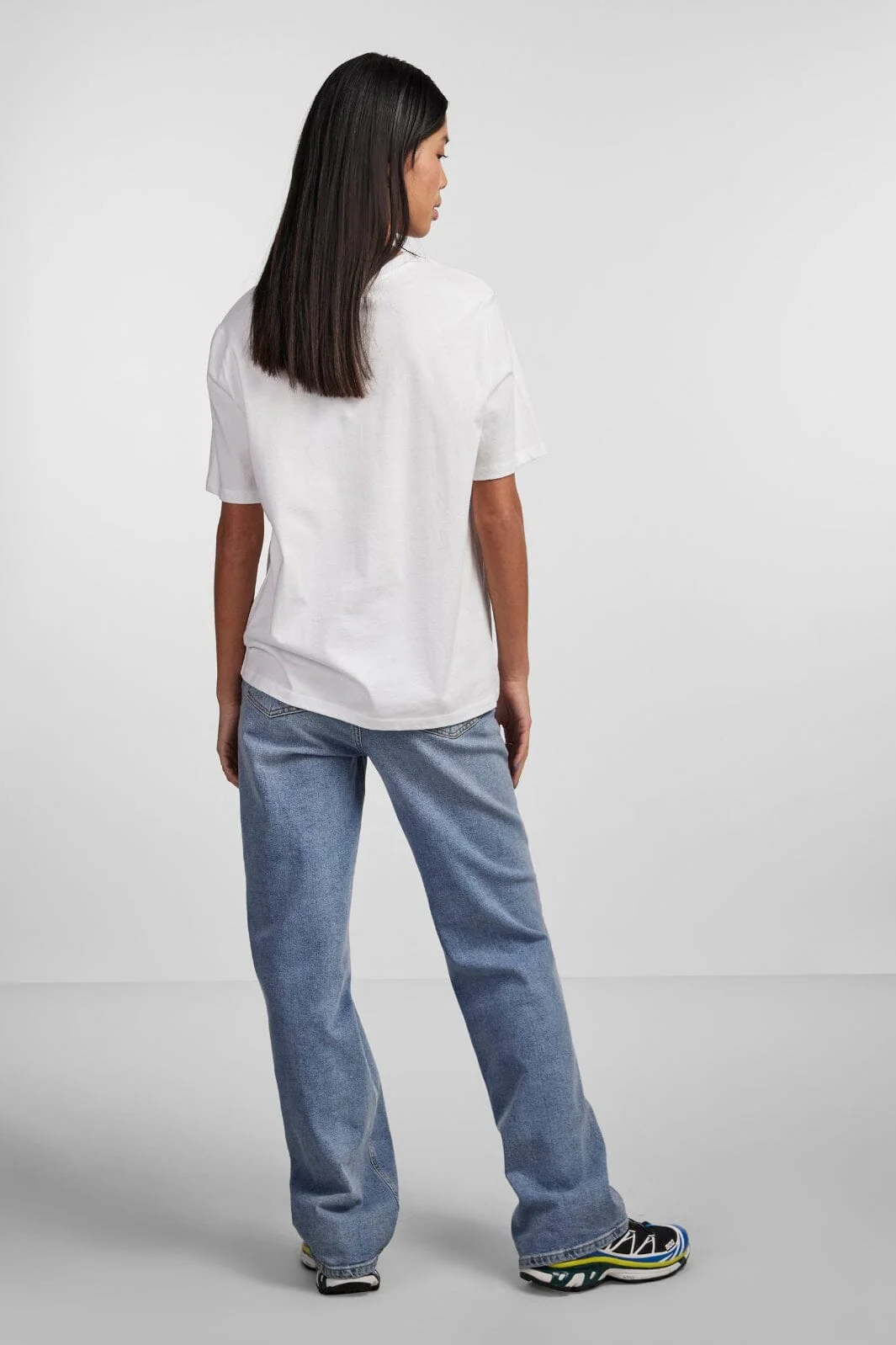 Pieces - Pcria Ss Solid Tee - 4280157 Bright White - Image 4