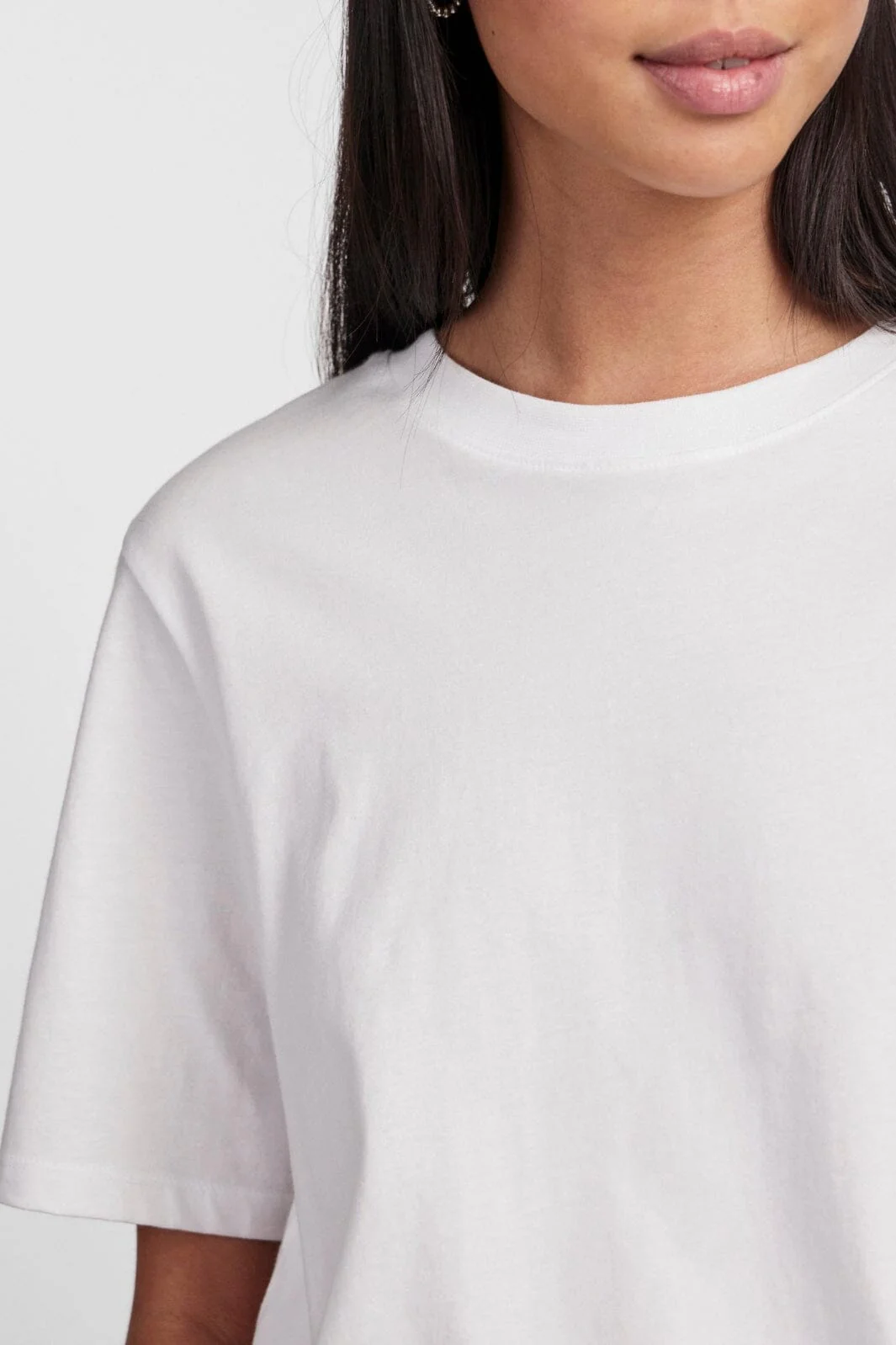Pieces - Pcria Ss Solid Tee - 4280157 Bright White - Image 5