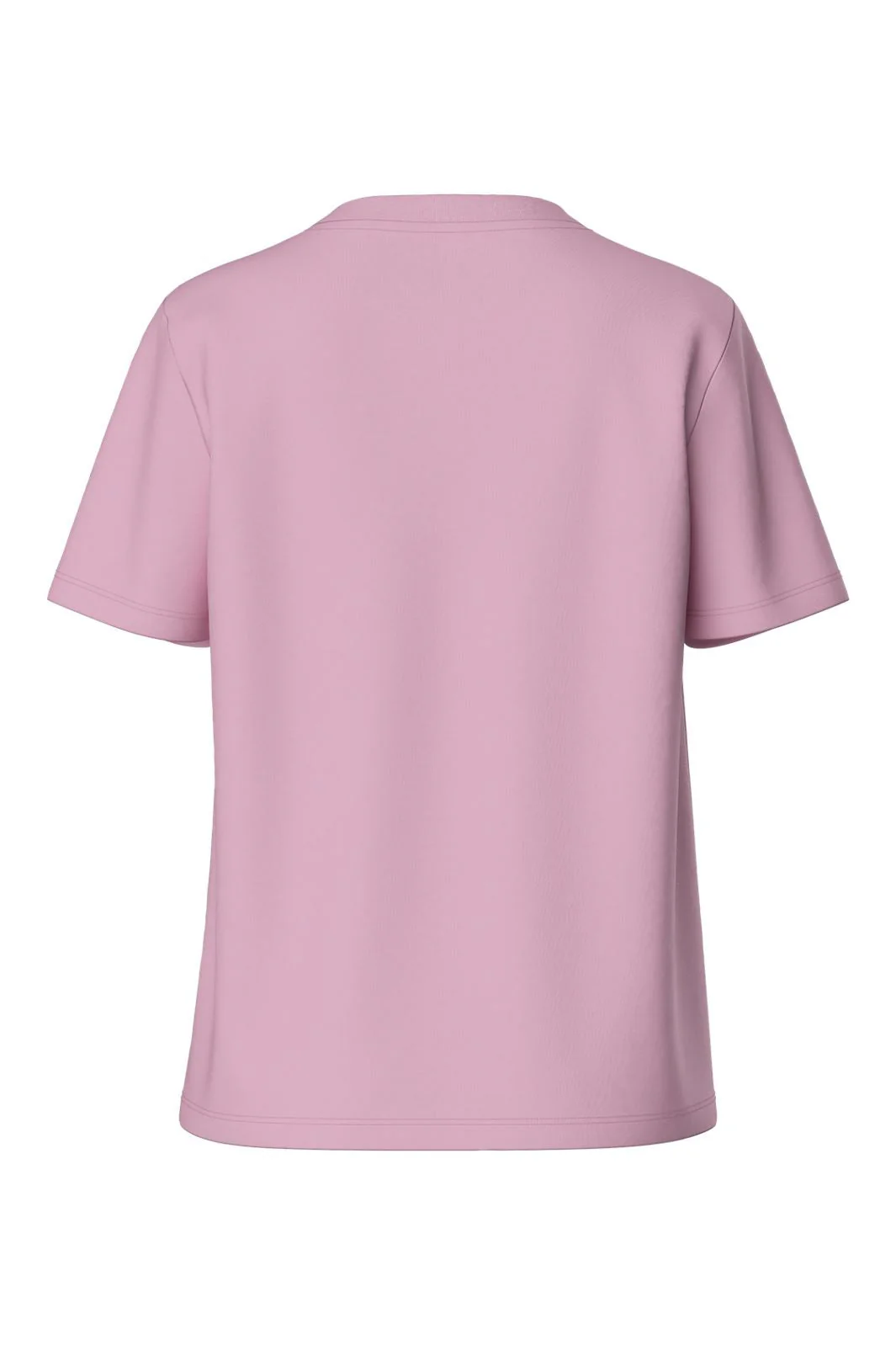Pieces - Pcria Ss Solid Tee - 4651312 Roseate Spoonbill - Image 2