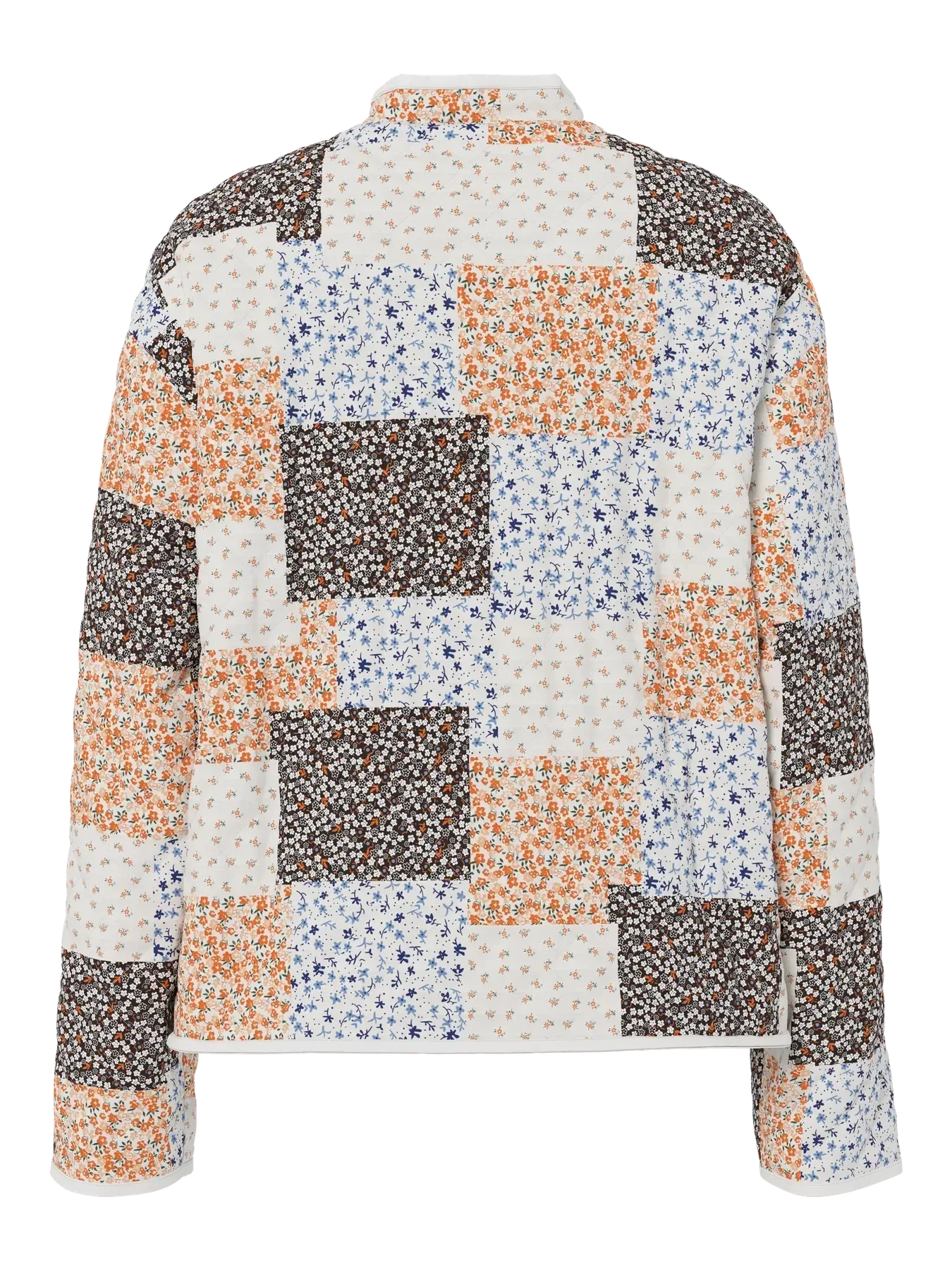 Pieces - Pcrikke Quilted Jacket - 4928324 Cloud Dancer Patchwork - Image 2