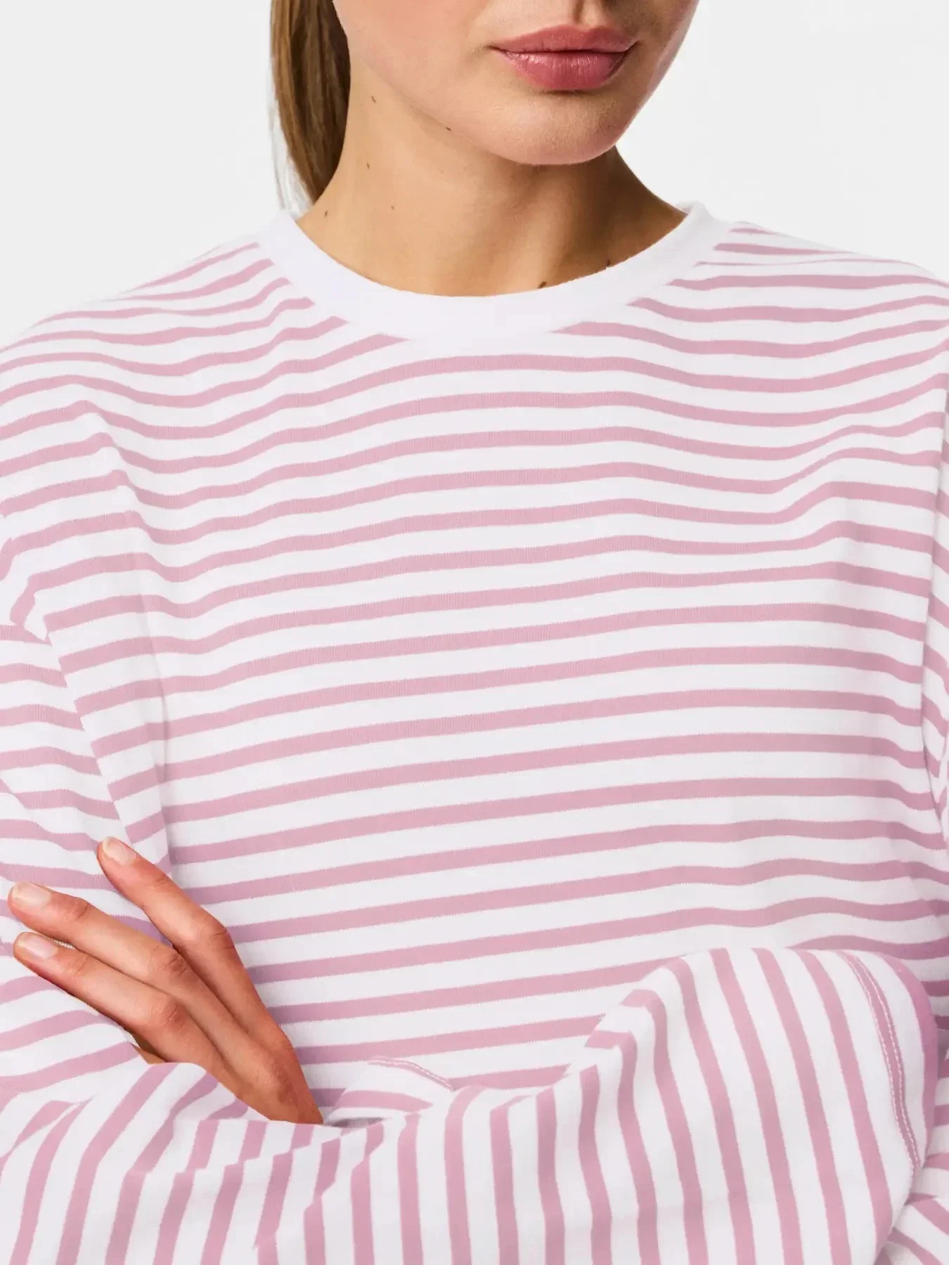 Pieces - Pcsadie Ls Top - 5090856 Bright White Roseate Spoonbill - Image 5