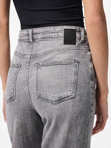 Pieces - Pcsilke Wide Jeans Mg - 4826814 Medium Grey Denim - Image 5