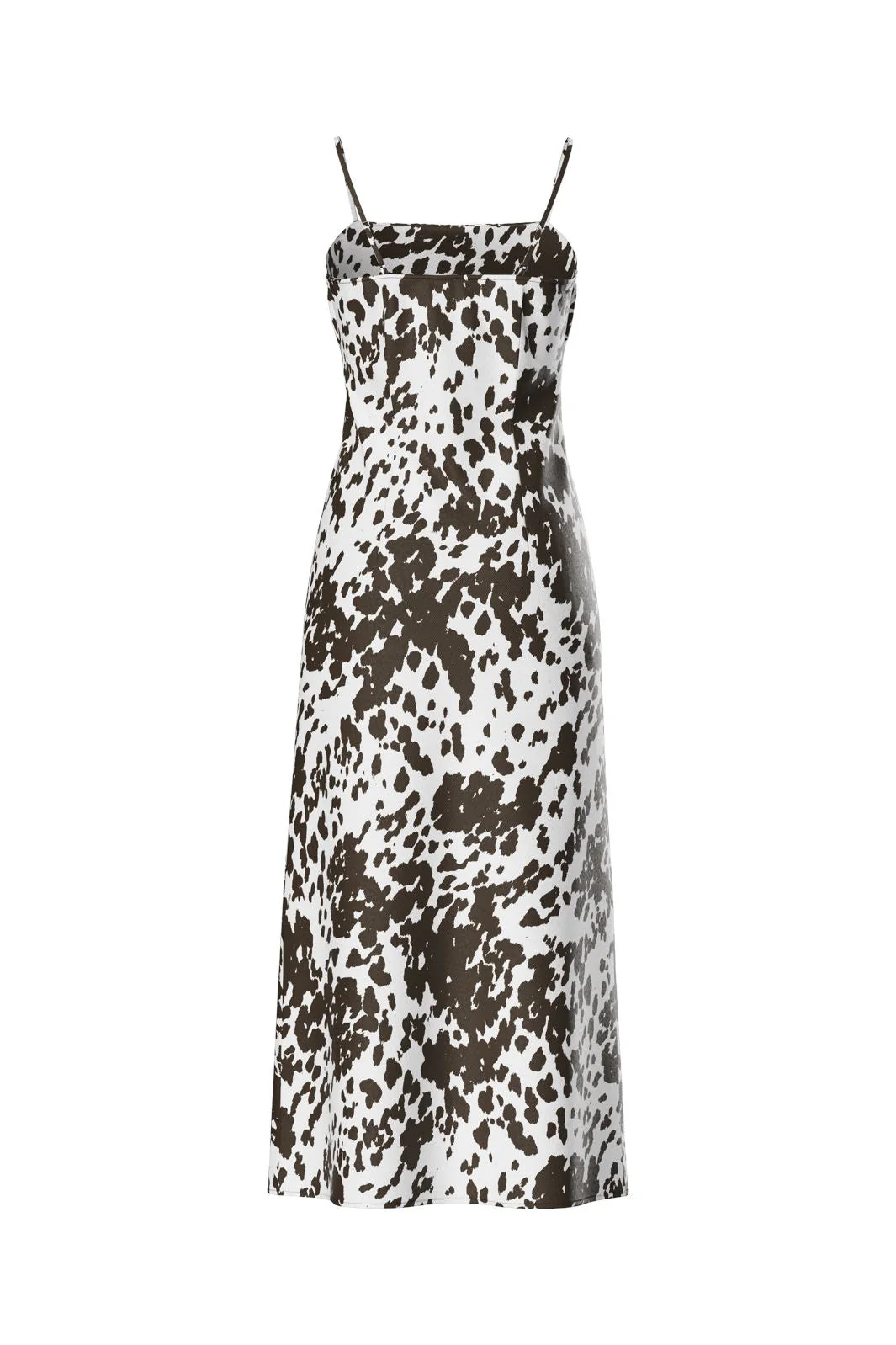 Pieces - Pcsummer Midi Slip Dress - 4749126 Cloud Dancer Brown Cow - Image 2